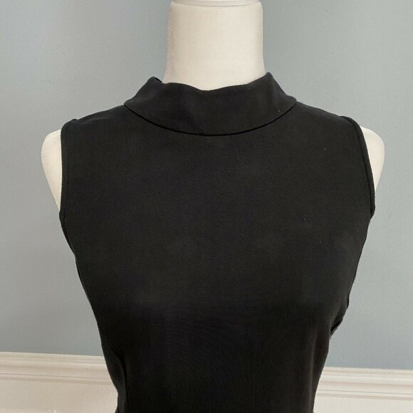 J.Mclaughlin High Neck Peplum Top Sweater Black Size Large - Picture 6 of 6